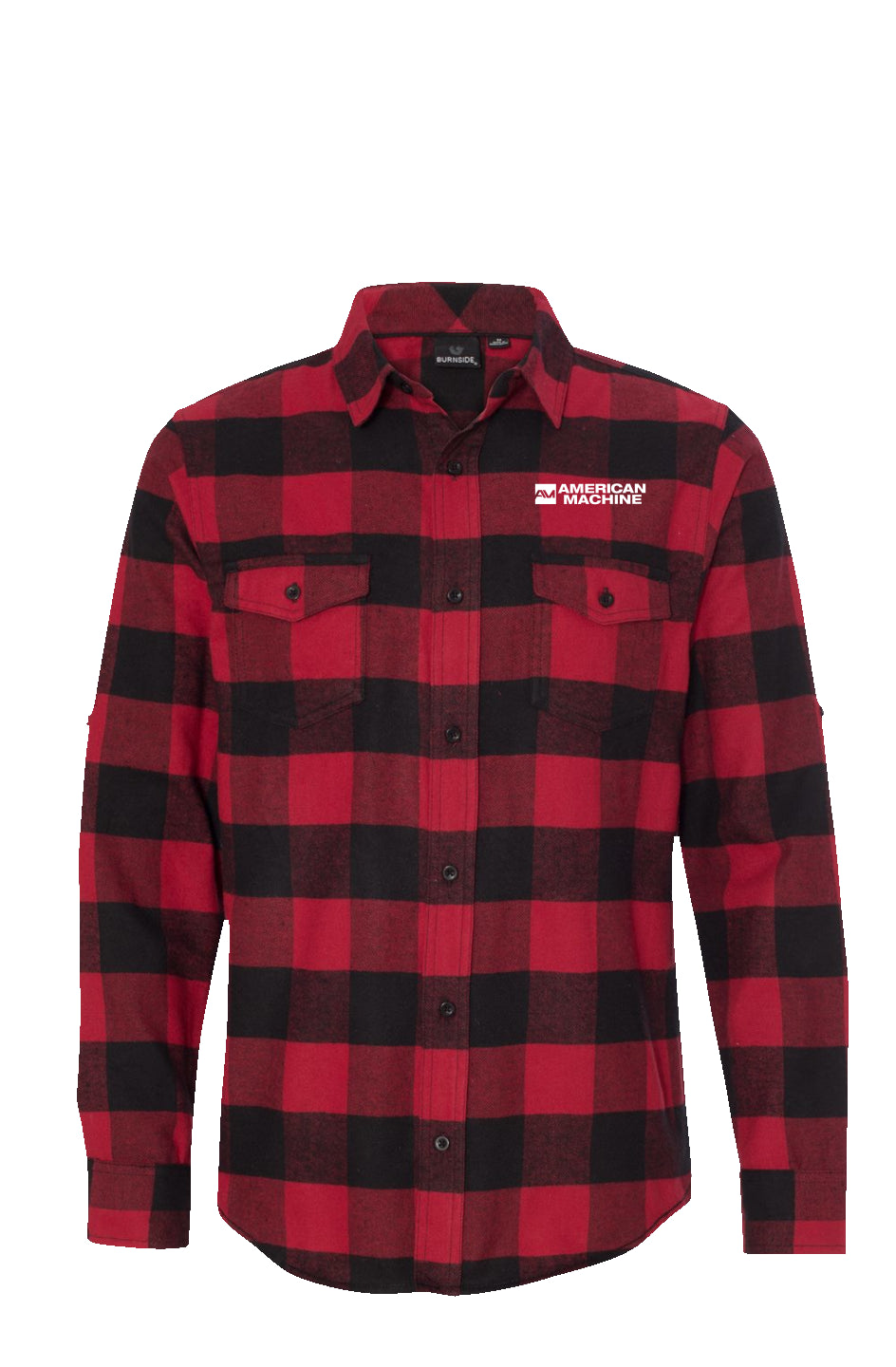 American Machine Long Sleeve Flannel Red And Black