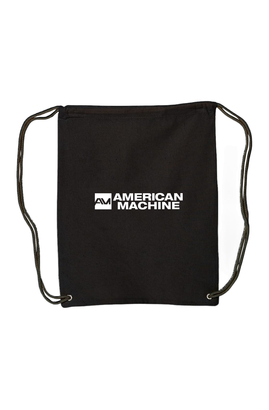 American Machine Canvas Drawstring Backpack